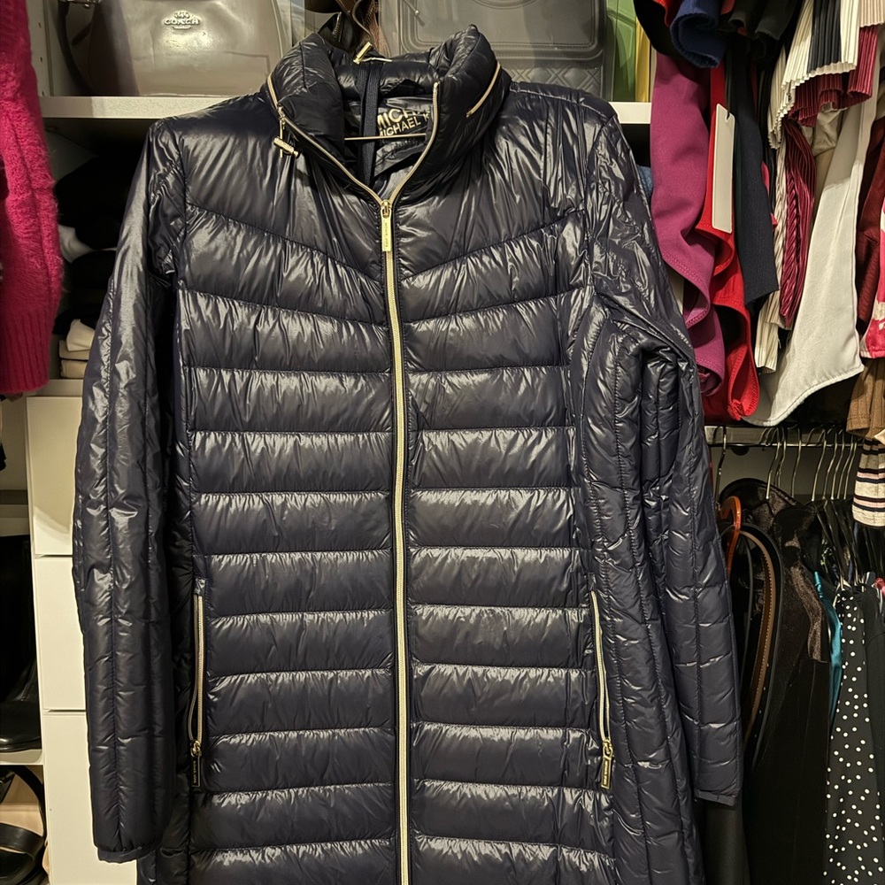 Michael Kors Midnight Blue Puffer Coat